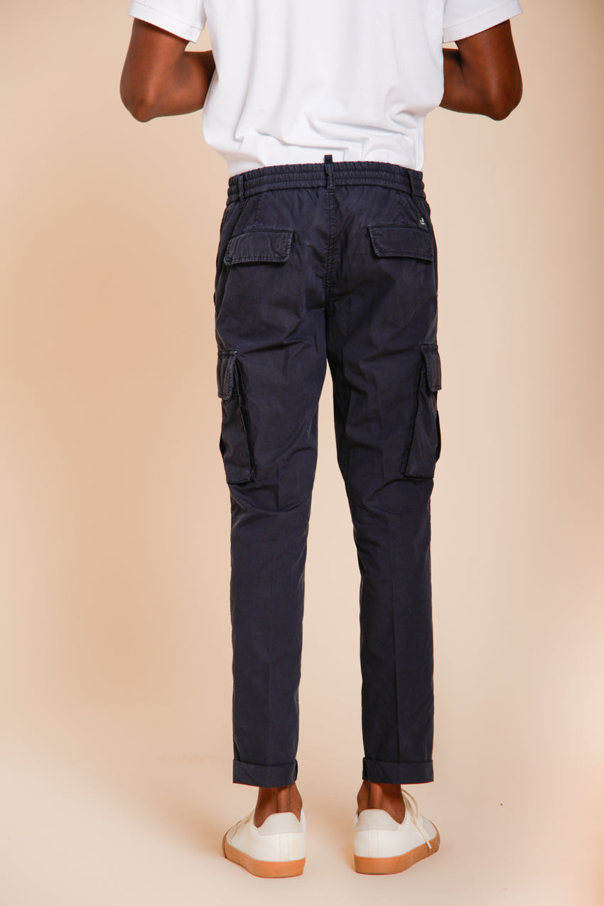 Chile Jogger men's cargo pants in lyocell and cotton parachute canvas extra slim fit