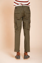 Chile Jogger pantalone cargo uomo in tela paracadute lyocell e cotone extra slim fit