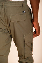 Chile Jogger pantalone cargo uomo in tela paracadute lyocell e cotone extra slim fit