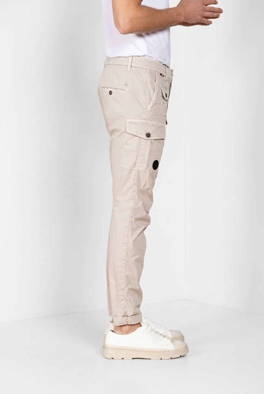 George Coolpocket Hose Cargo Jogger Herren aus Stretch-Gabardine Logo Edition carrot fit ①