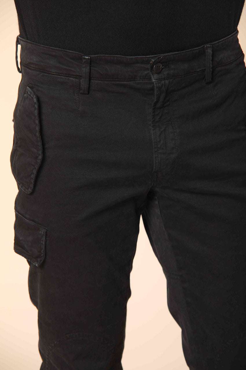 Bolivia  pantalone cargo uomo in gabardina regular fit