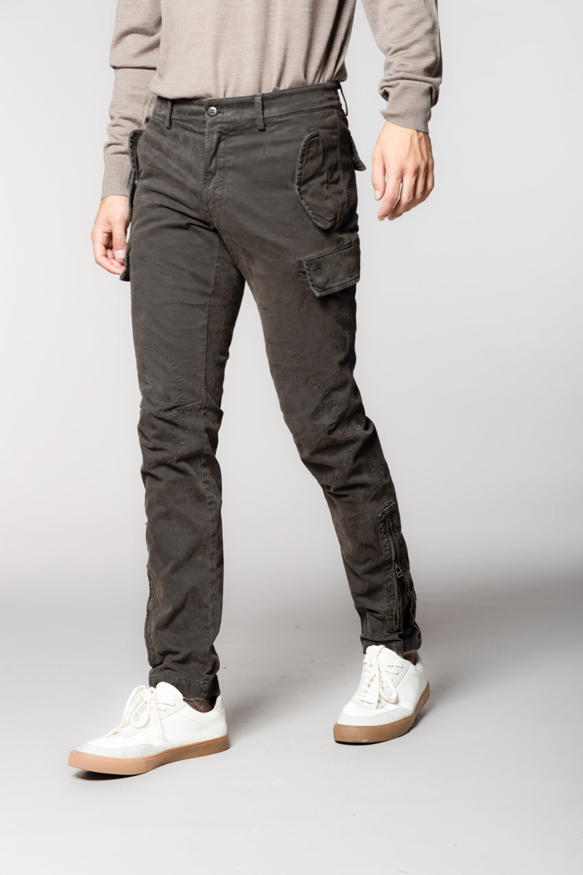Bolivia pantalon cargo homme en gabardine regular fit