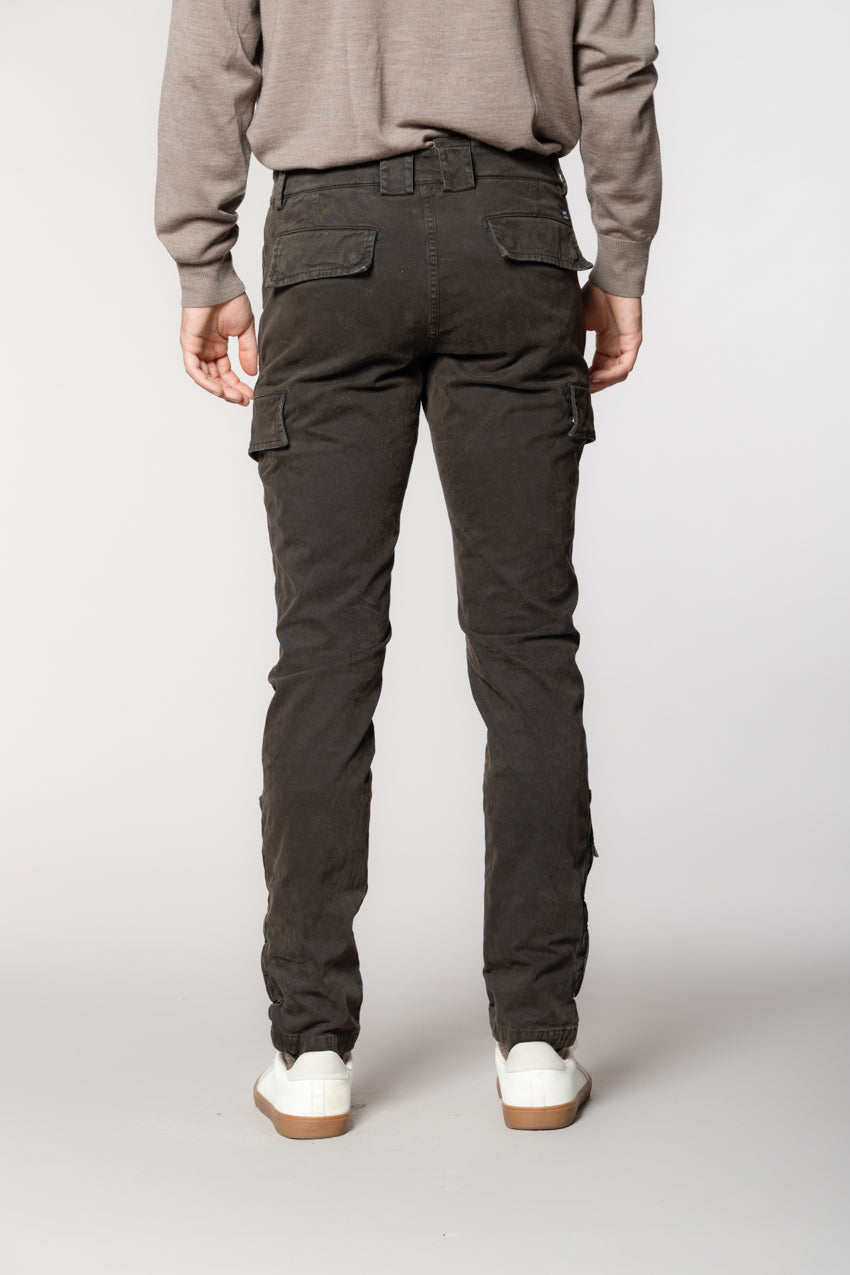 Bolivia  pantalone cargo uomo in gabardina regular fit