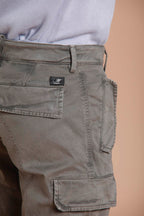 Foto 2 Bolivia pantalone cargo uomo in gabardina regular fit