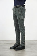 Bolivia pantalon cargo homme en gabardine regular fit
