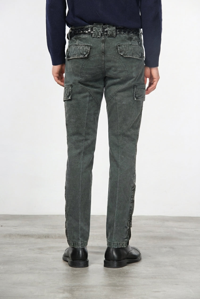 Bolivia pantalon cargo homme en gabardine regular fit
