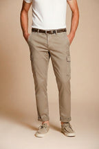 Chile pantalon cargo homme en gabardine stretch regular fit
