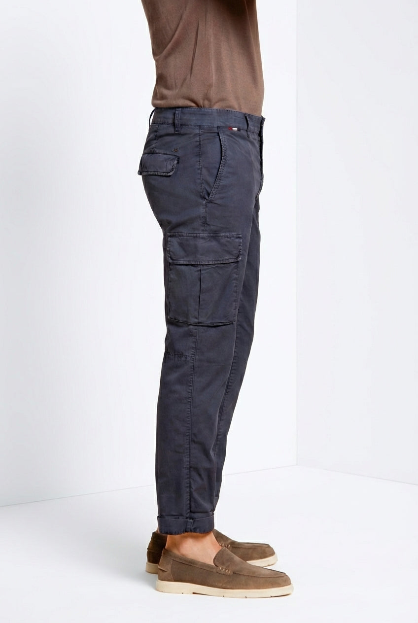 Chile pantalon cargo homme en gabardine stretch regular fit