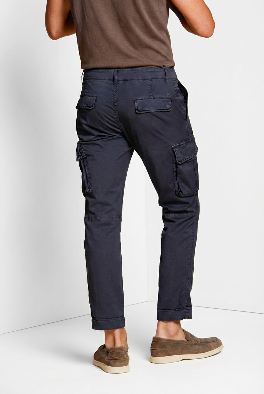 Chile pantalon cargo homme en gabardine stretch regular fit