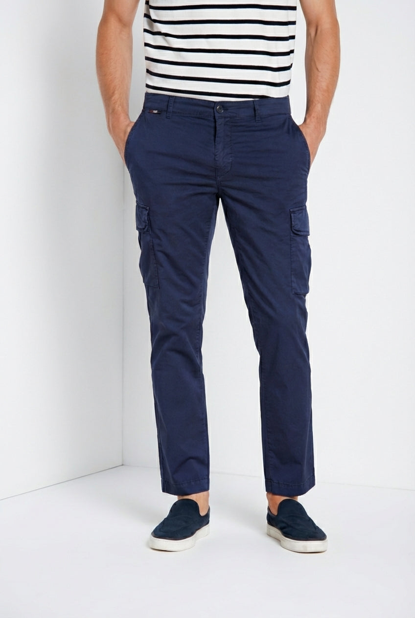 Chile pantalon cargo homme en gabardine stretch regular fit