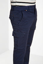 Chile pantalon cargo homme en gabardine stretch regular fit