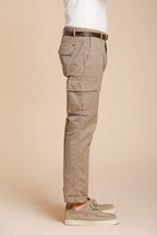 Chile men's cargo pants in stretch gabardine regular fit