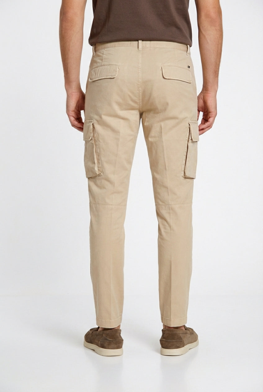 Chile pantalon cargo homme en gabardine stretch regular fit