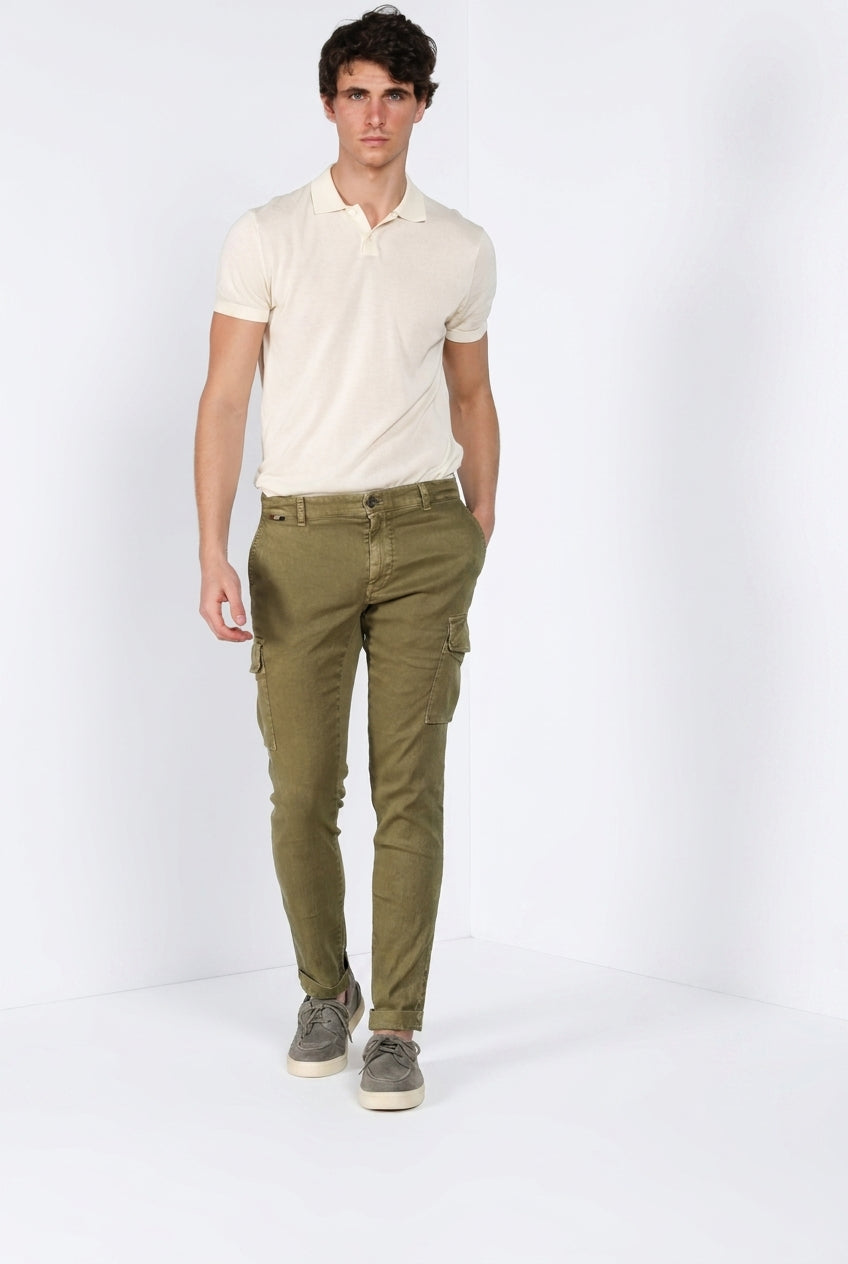Chile Delamere Hose Cargo Herren aus Twill Leinen und Baumwolle regular fit