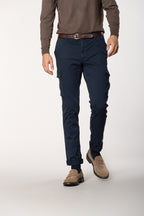Chile pantalone cargo in gabardina stretch regular fit