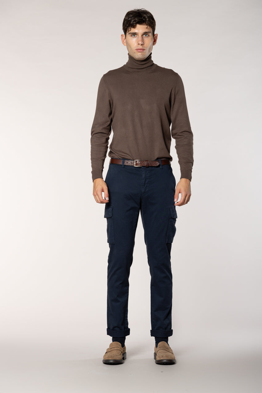 Chile pantalone cargo in gabardina stretch regular fit