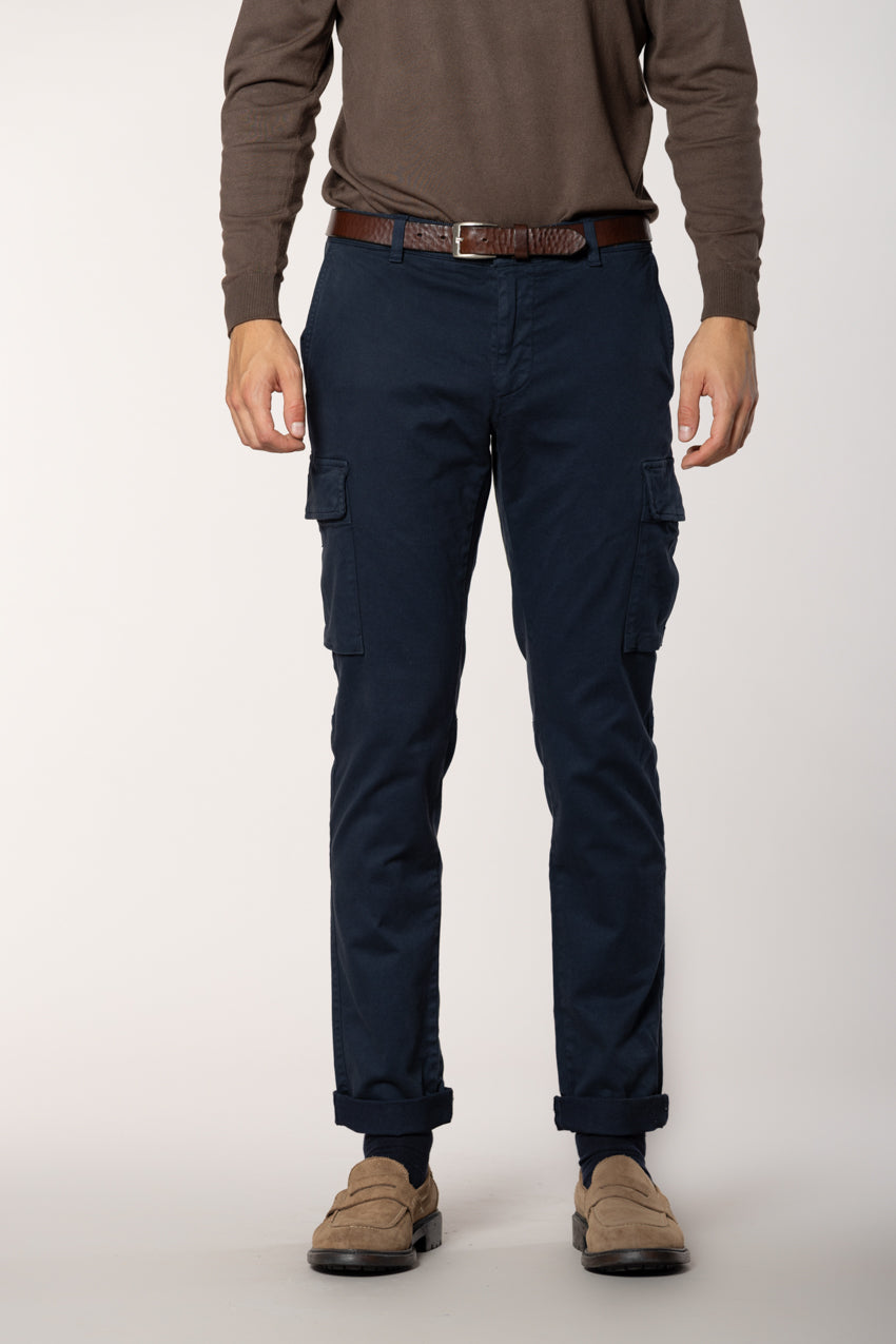 Chile pantalone cargo in gabardina stretch regular fit