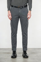Chile Cargo-Hose Herren aus Stretch-Baumwolle mit Diagonalstruktur, Regular Fit