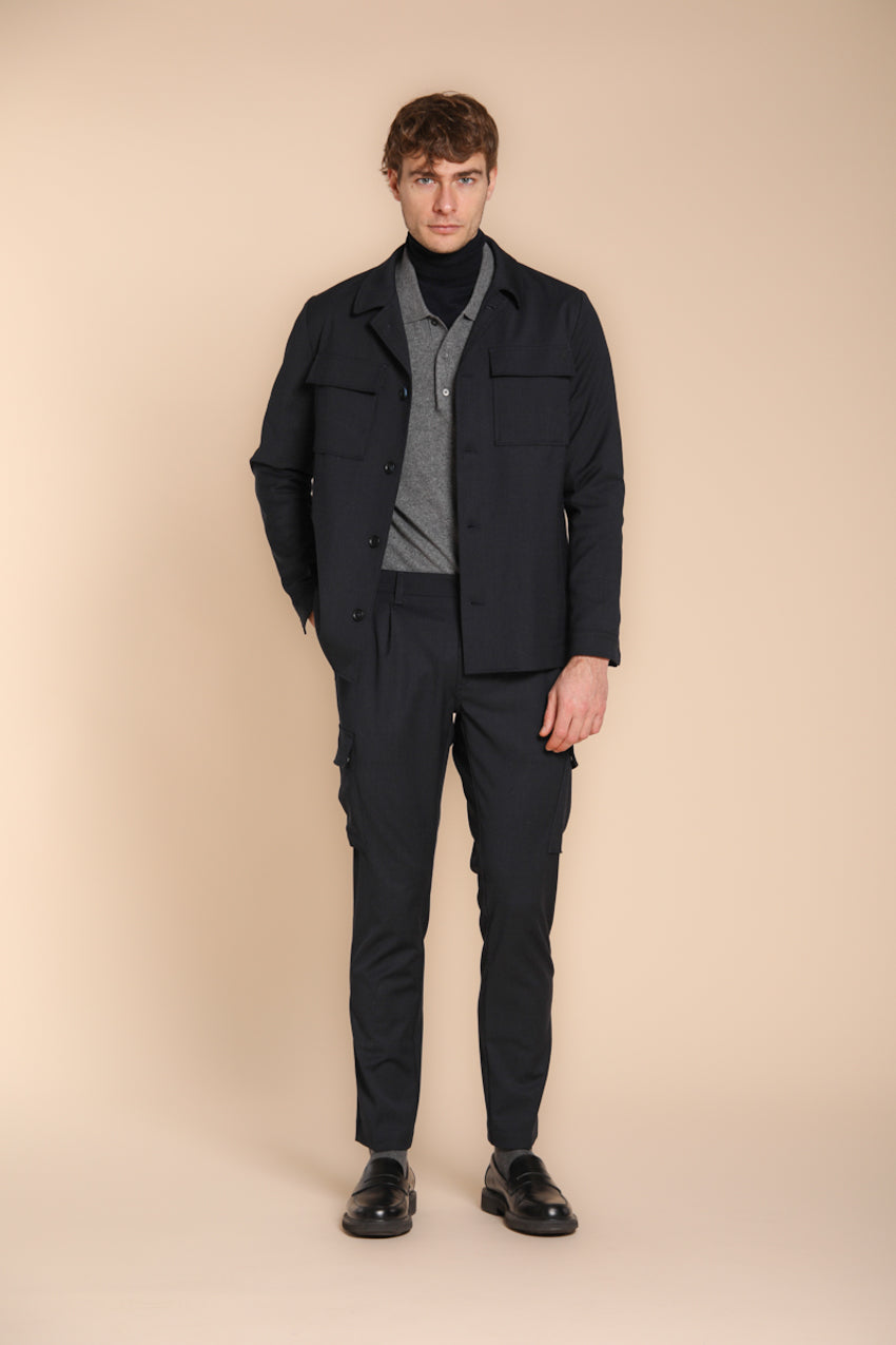 Chile 2 Pinces men’s cargo pants in wool regular fit