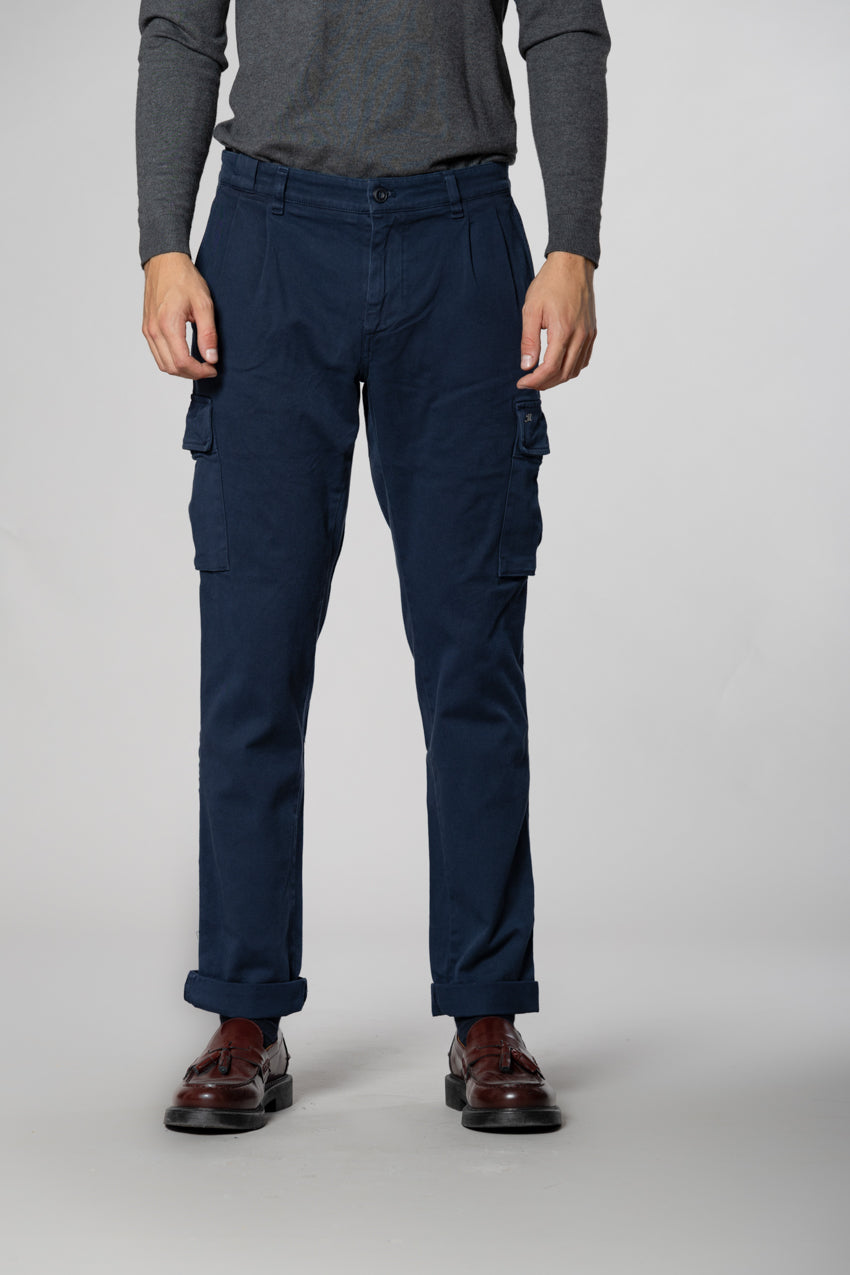 Chile 2 Pinces pantalone cargo in bull regular fit