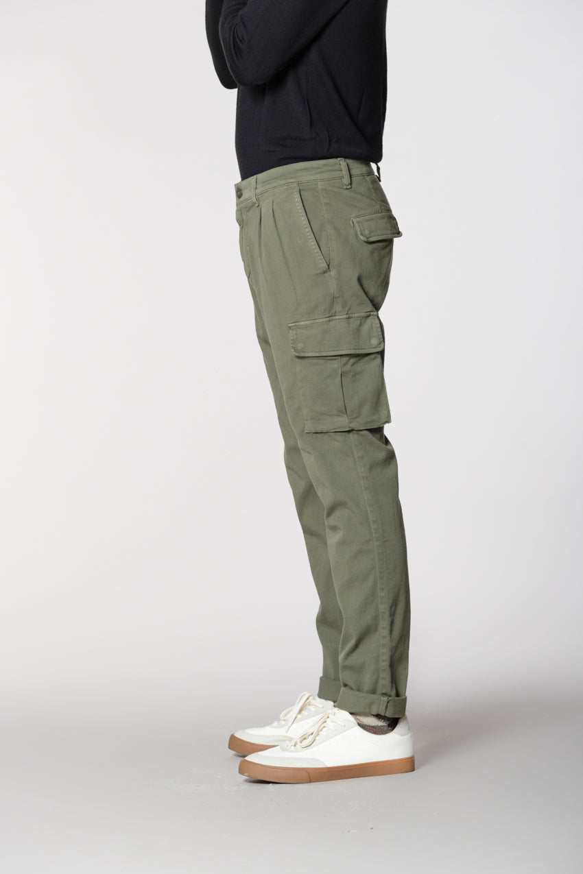 Chile 2 Pinces pantalon cargo en laine regular fit