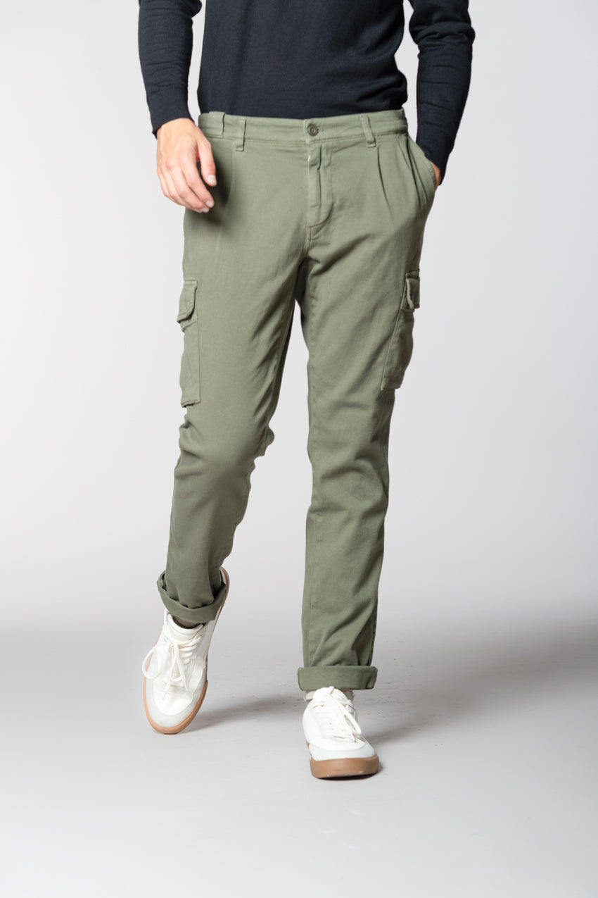 Chile 2 Pinces pantalon cargo en laine regular fit