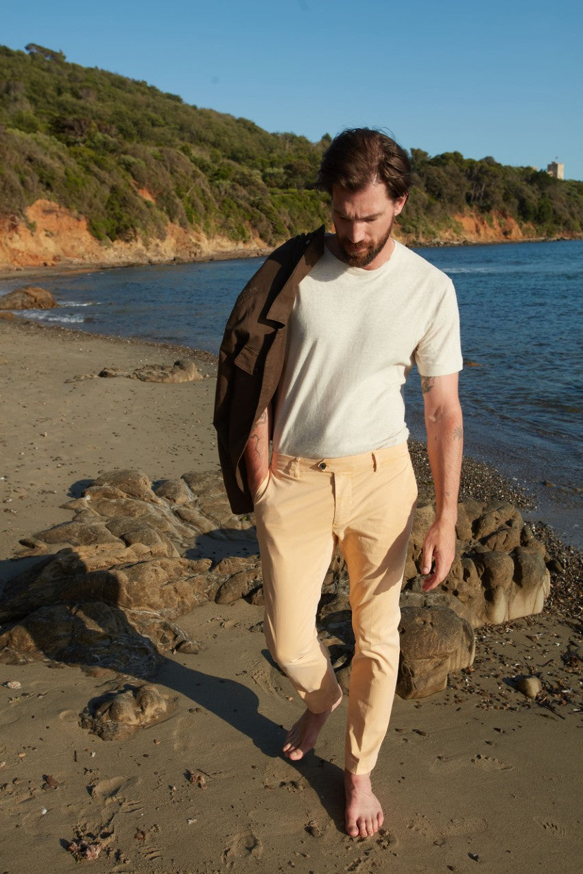 New York delamere pantalone chino uomo in twill leggero stretch regular fit