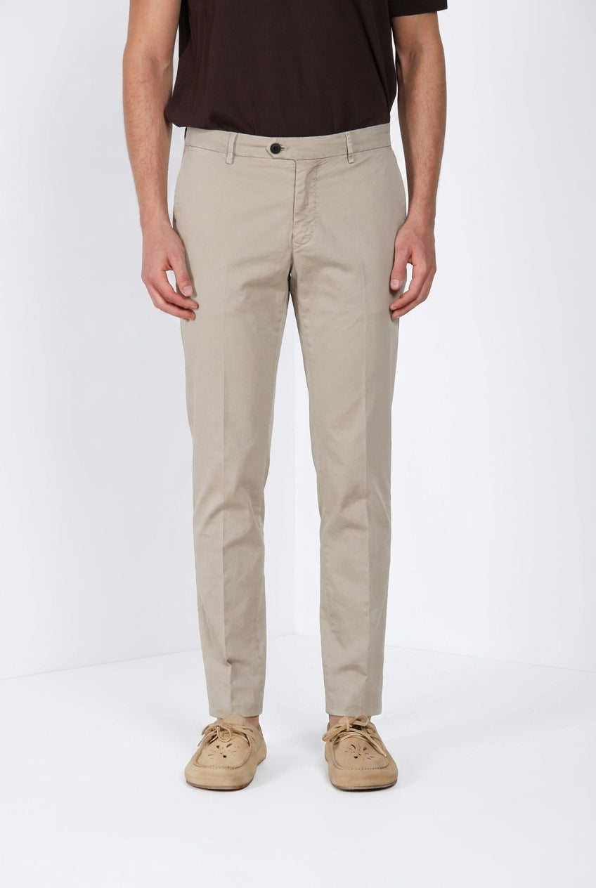 New York delamere pantalone chino uomo in twill leggero stretch regular fit