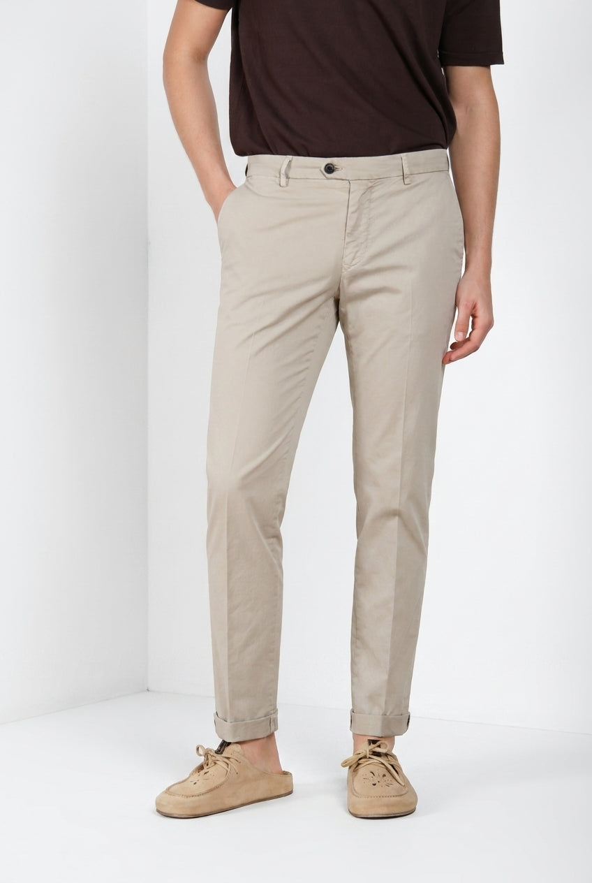 New York delamere pantalone chino uomo in twill leggero stretch regular fit