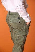 Chile Men's cargo pants in lightweight pima cotton twill  special washing  Extra-Slim Fit