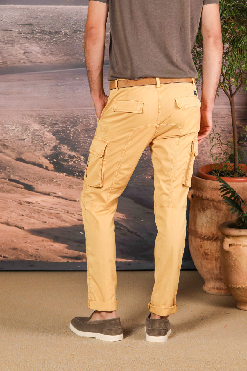 Chile pantalon cargo homme en sergé de coton pima léger special washing  Extra-slim fit