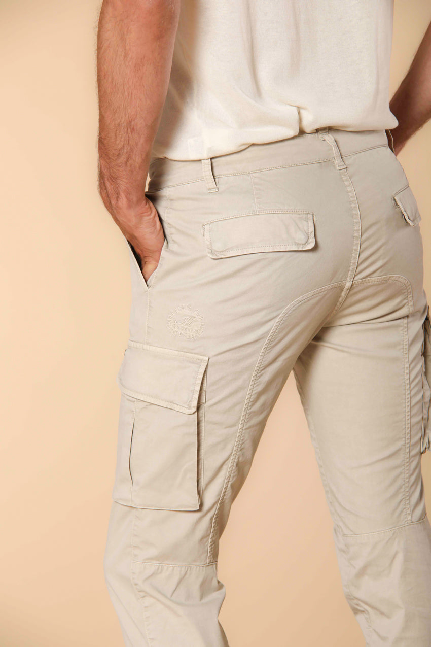 Chile Pantalon cargo homme en twill de coton pima léger en special washing  coupe Extra-slim