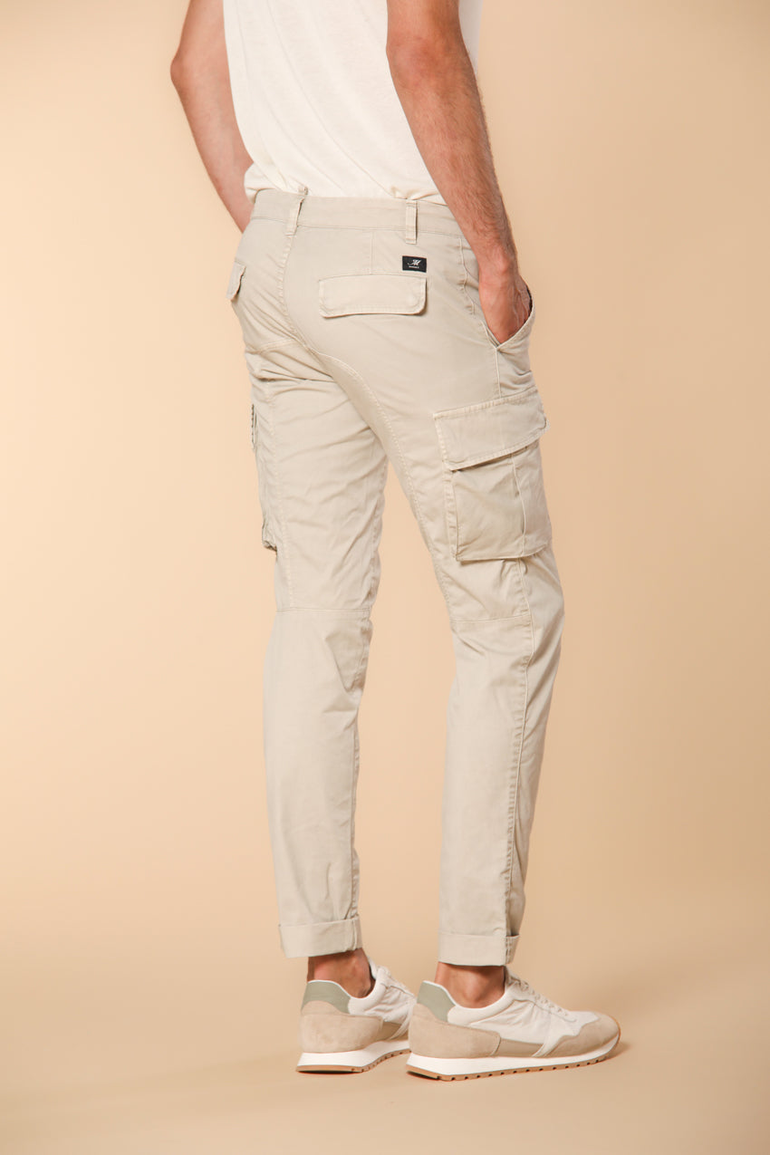 Chile Pantalon cargo homme en twill de coton pima léger en special washing  coupe Extra-slim