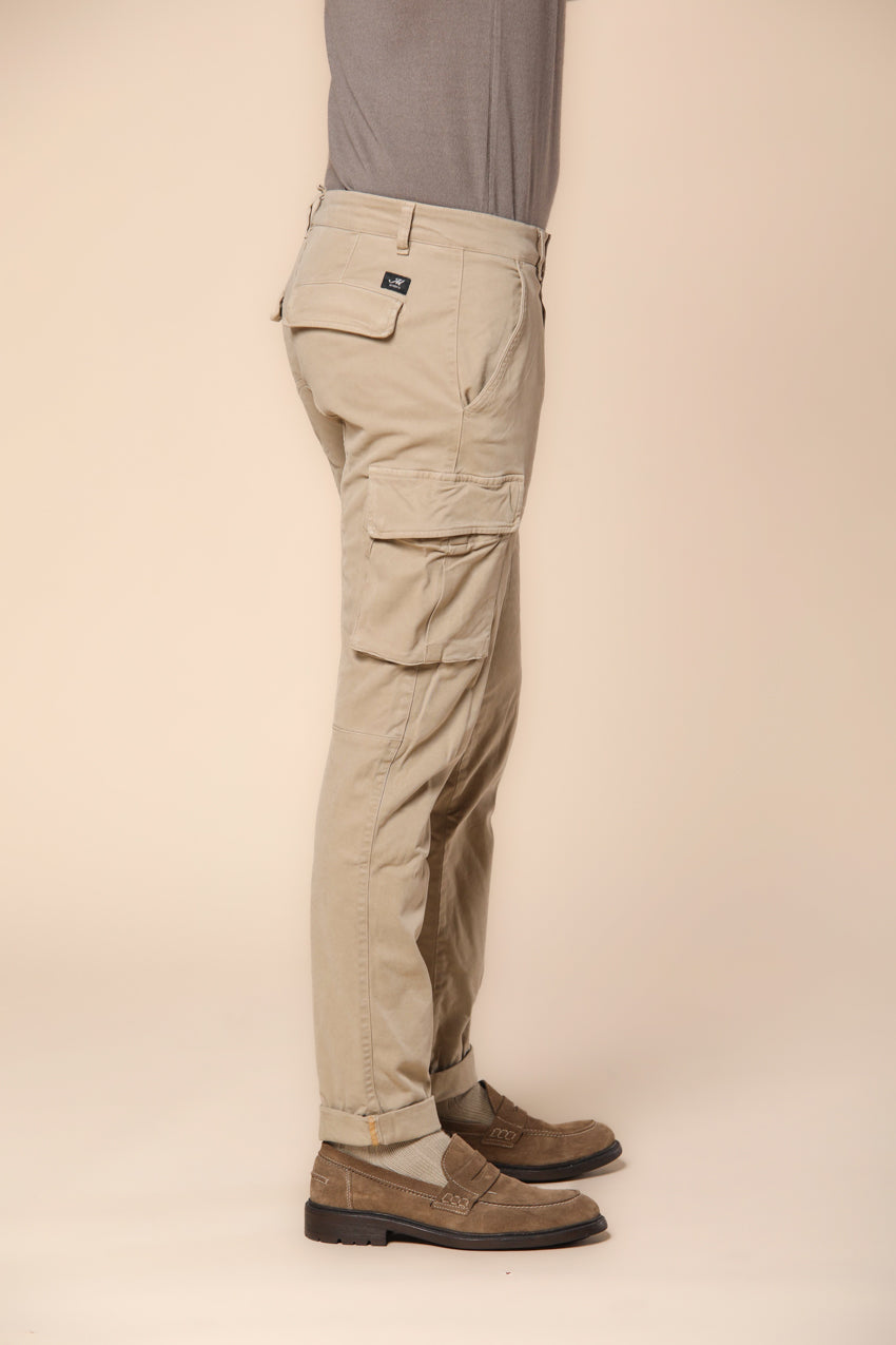 Chile pantalon cargo homme en gabardine coupe extra slim ①