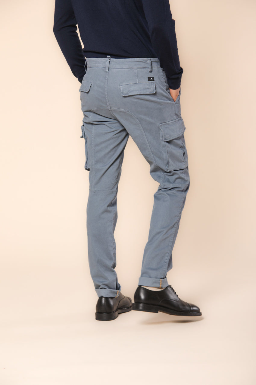 Chile pantalon cargo homme en gabardine coupe extra slim ①