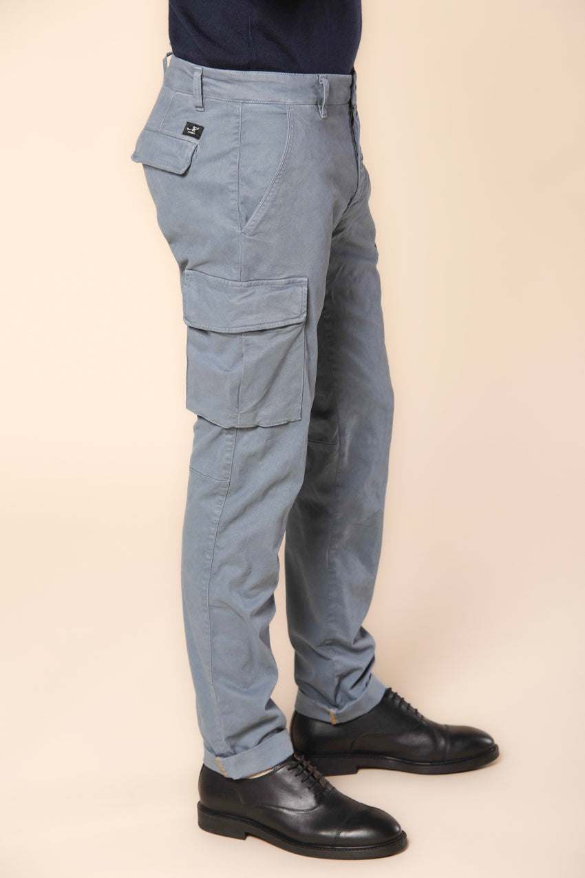 Chile pantalon cargo homme en gabardine coupe extra slim ①