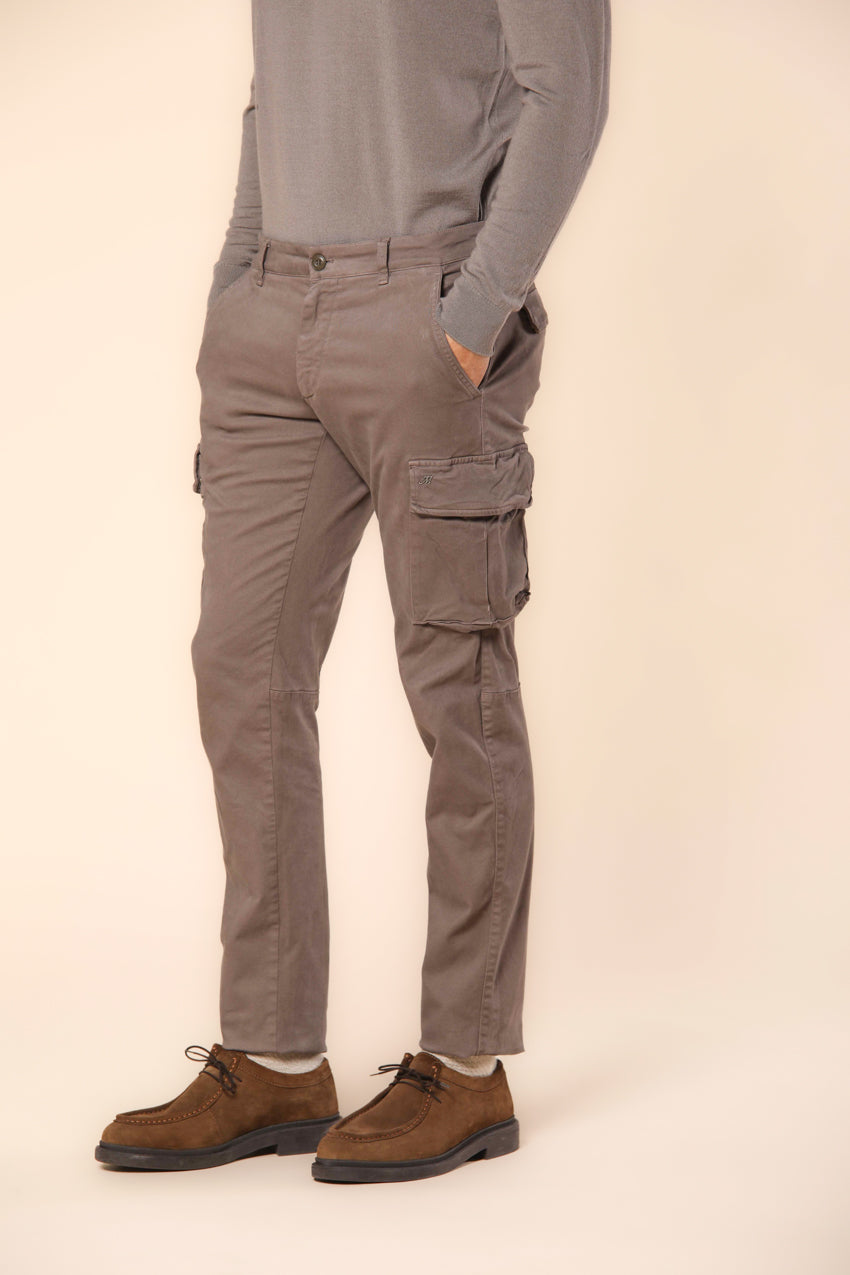 Chile pantalon cargo homme en gabardine coupe extra slim ①