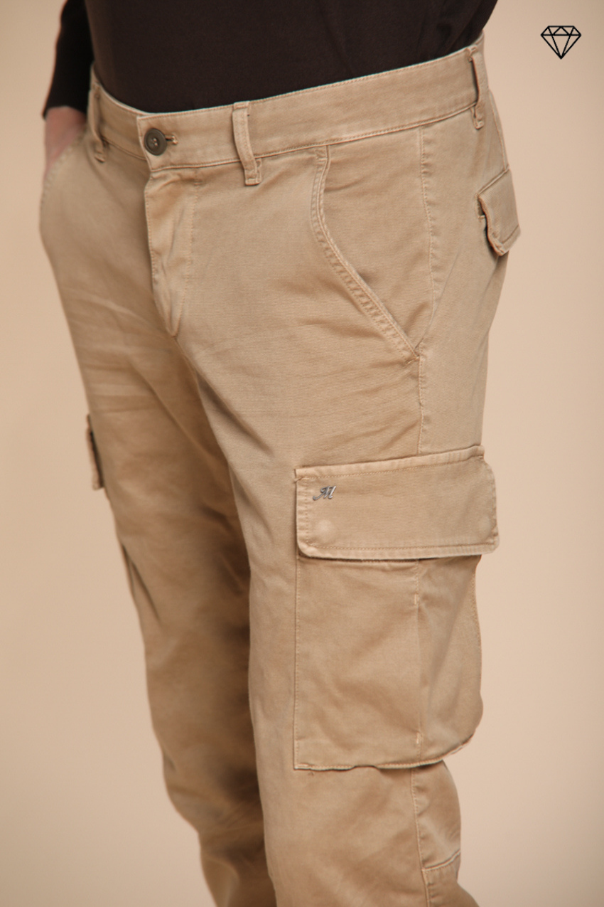 Chile men's cargo trousers in gabardine extra slim fit ①