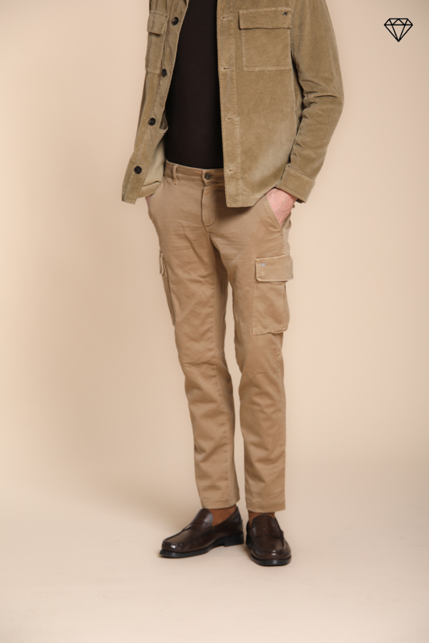 Chile Herren-Cargohose aus Gabardine extra slim fit ①