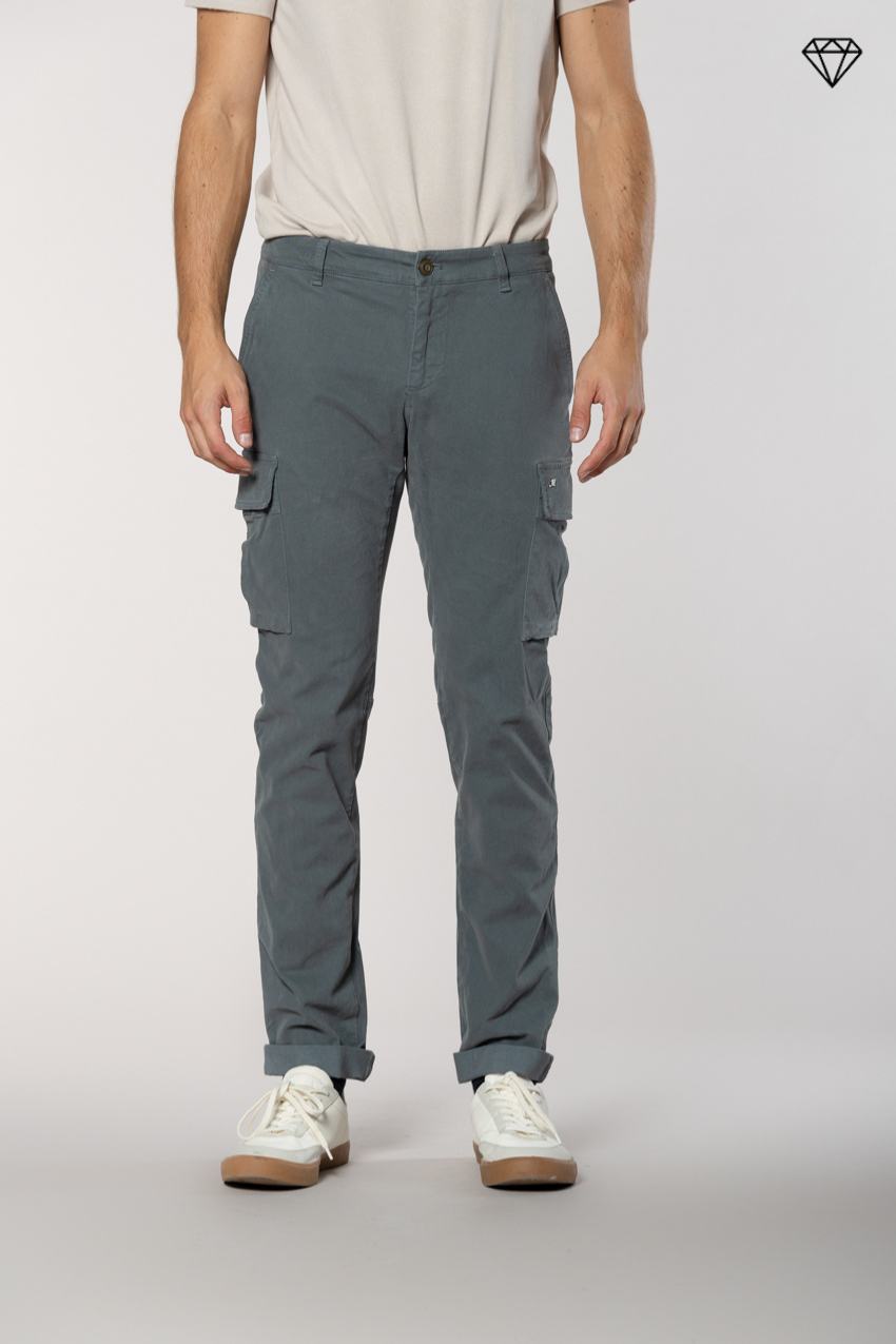 Chile men's cargo trousers in gabardine extra slim fit ①