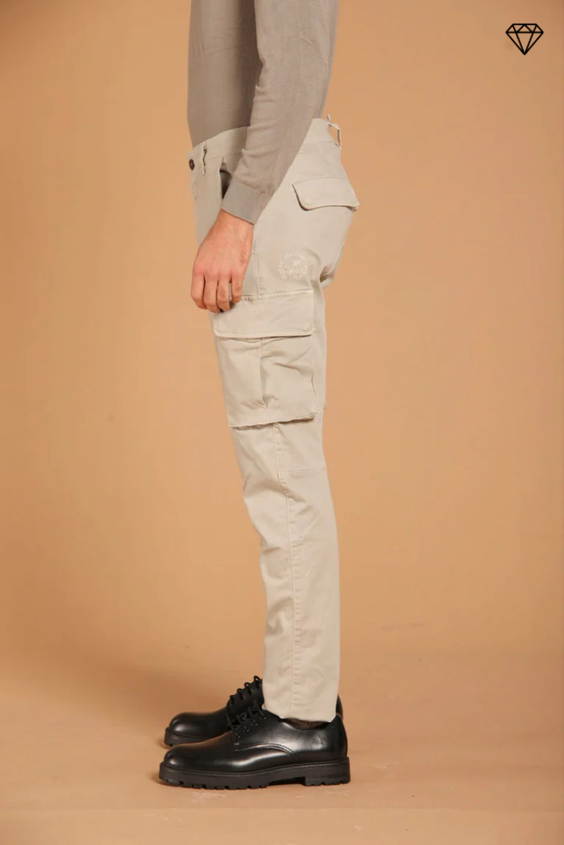 Immagine 4 di Chile pantalone cargo uomo in gabardina extra slim fit di Mason's