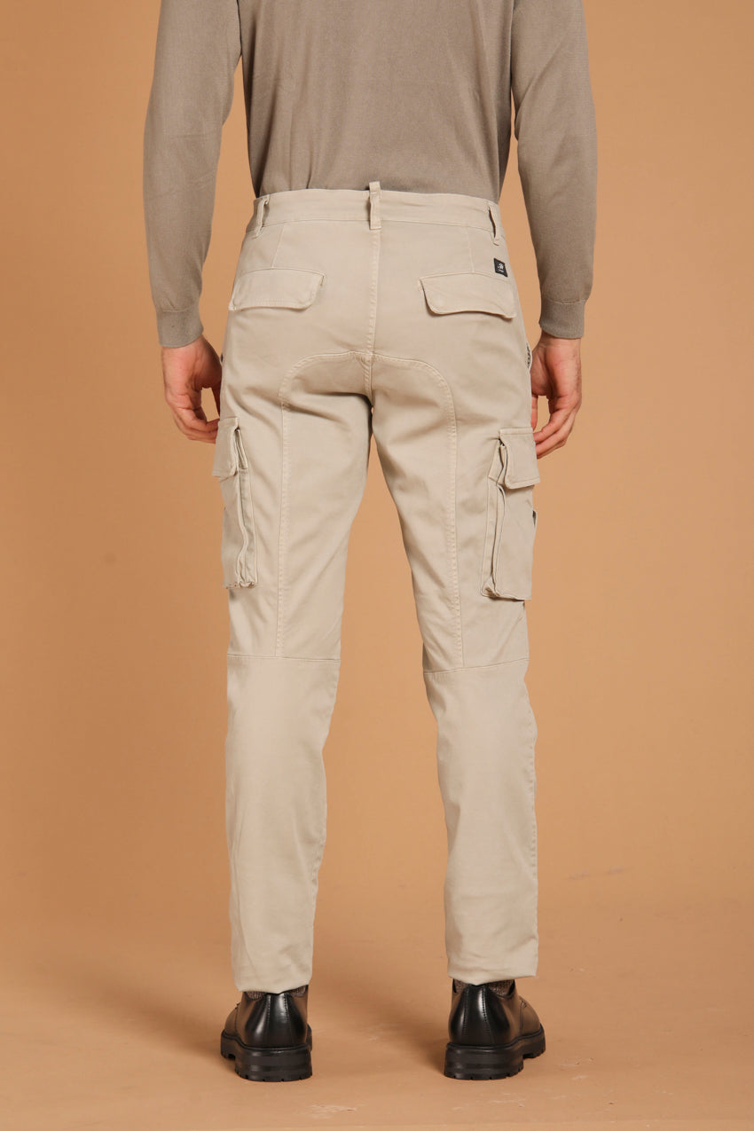 Chile men's cargo pants in gabardine extra slim fit ①