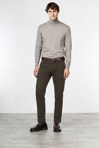 Chile pantalone cargo uomo in gabardina stretch extra slim fit ①