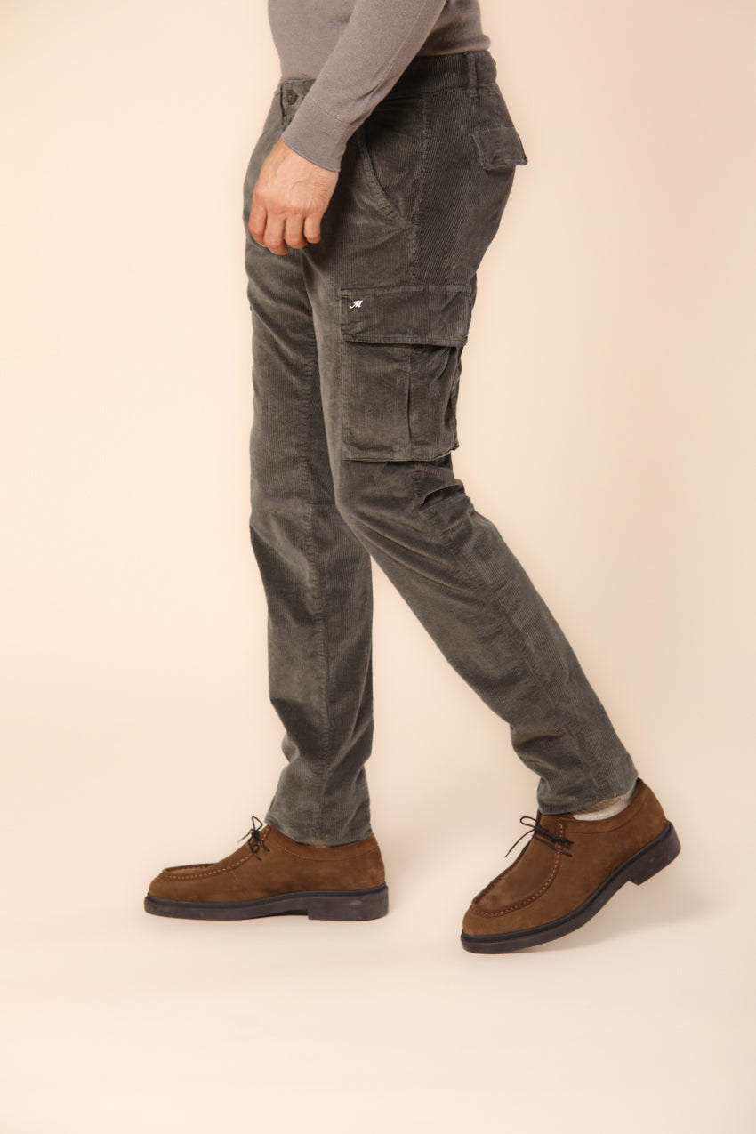 Chile pantalon cargo homme en velours 500 côtes extra slim fit ①