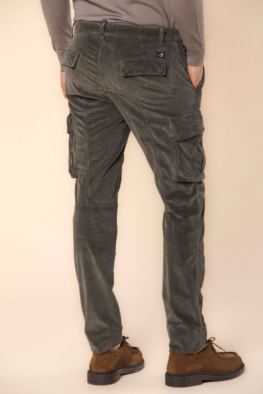 Chile Pantalone cargo uomo in velluto 500 righe extra slim