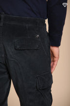 Foto 2 Chile pantalone cargo uomo in velluto 500 righe extra slim fit ①