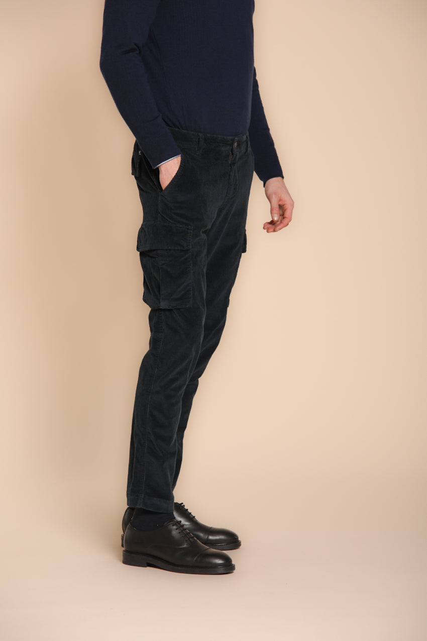 Chile pantalon cargo homme en velours 500 côtes extra slim fit ①