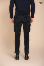 Foto 4 Chile pantalone cargo uomo in velluto 500 righe extra slim fit ①