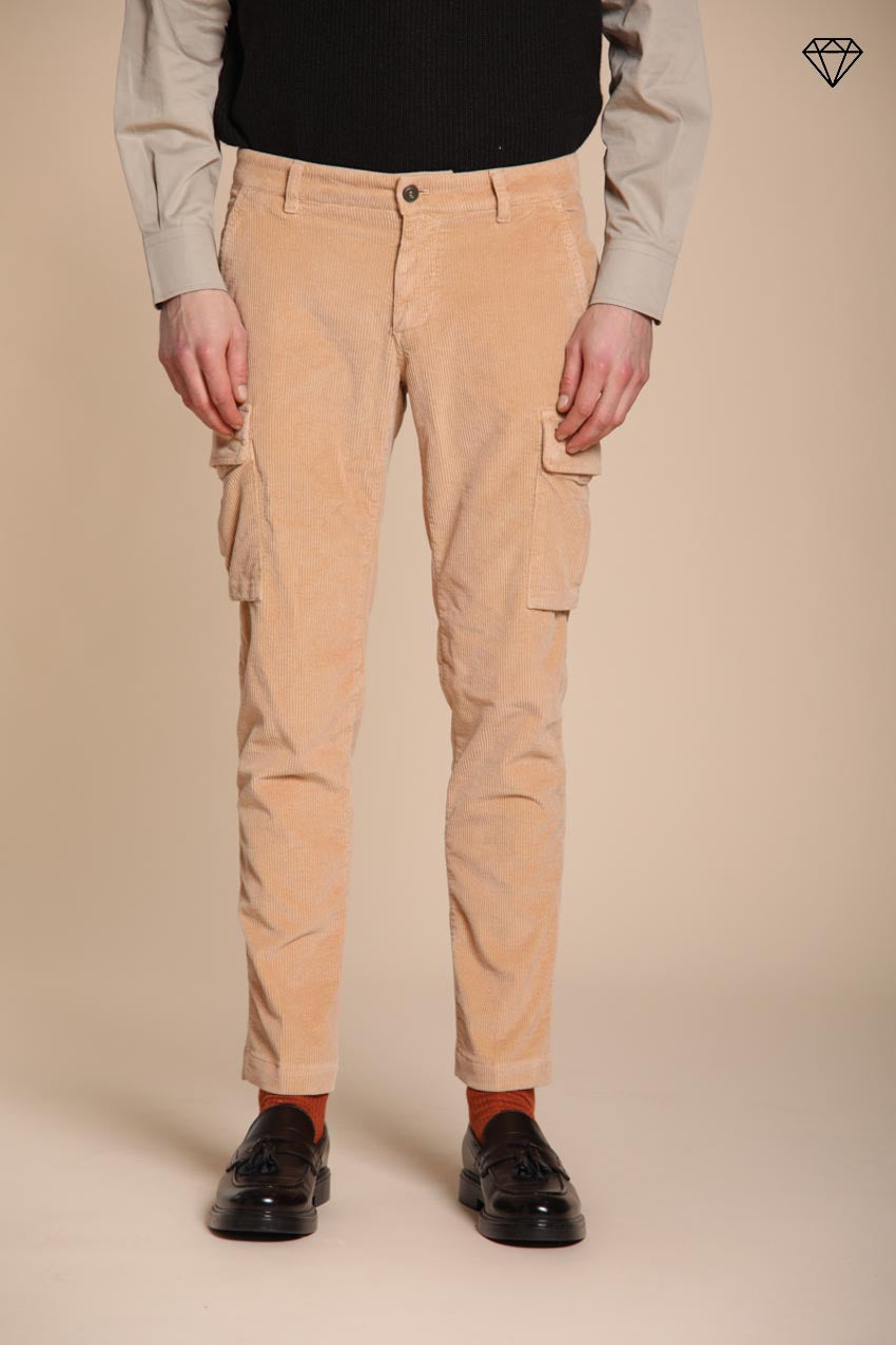 Foto 1 Chile pantalone cargo uomo in velluto 500 righe extra slim fit ①
