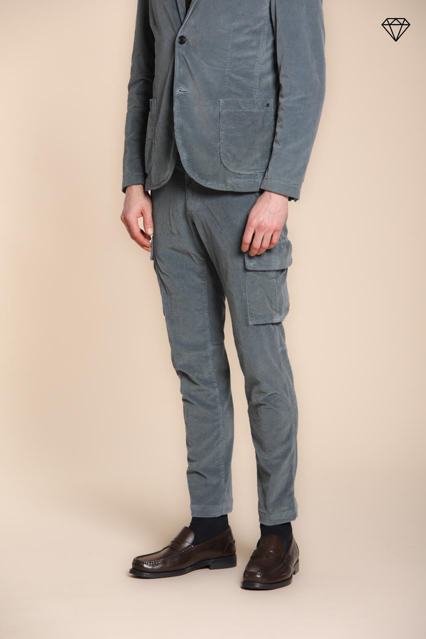 Chile Herren-Cargohose aus 500-rippigem Samt extra slim fit ①